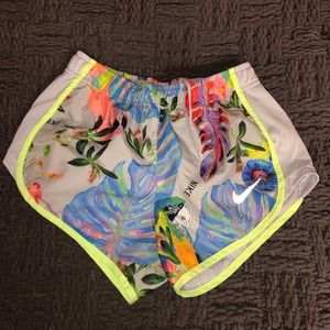 Floral Nike shorts